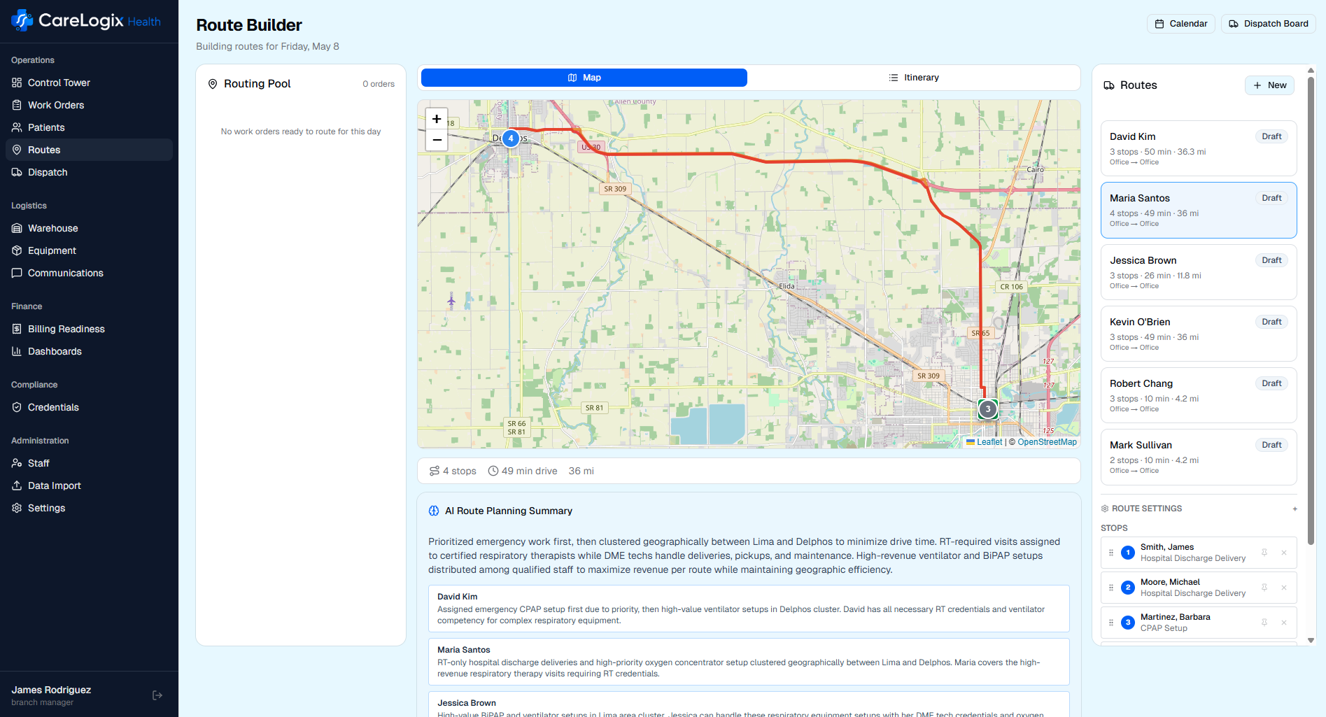 AI Route Planning